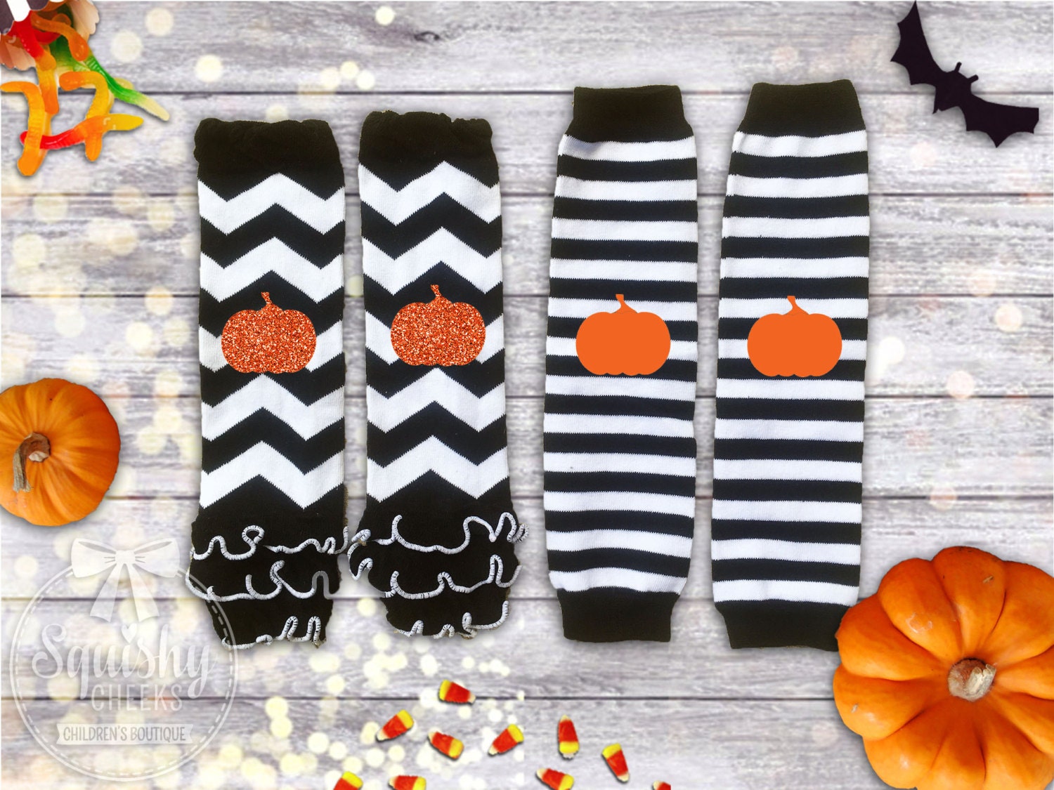 Halloween Leg Warmers Pumpkin Costume Pumpkin Leg Warmers