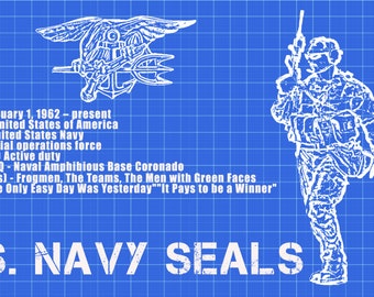 Navy Seals Poster Military Motivation Poster Navy Gift