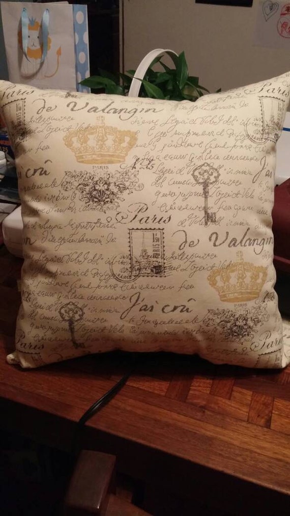 Custom order throw pillow Paris by SkyBlueCrush on Etsy
