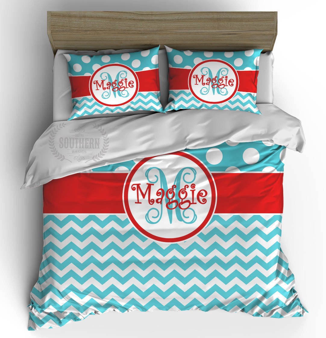 Personalized Bedding Set COMFORTER or DUVET Bedding Set