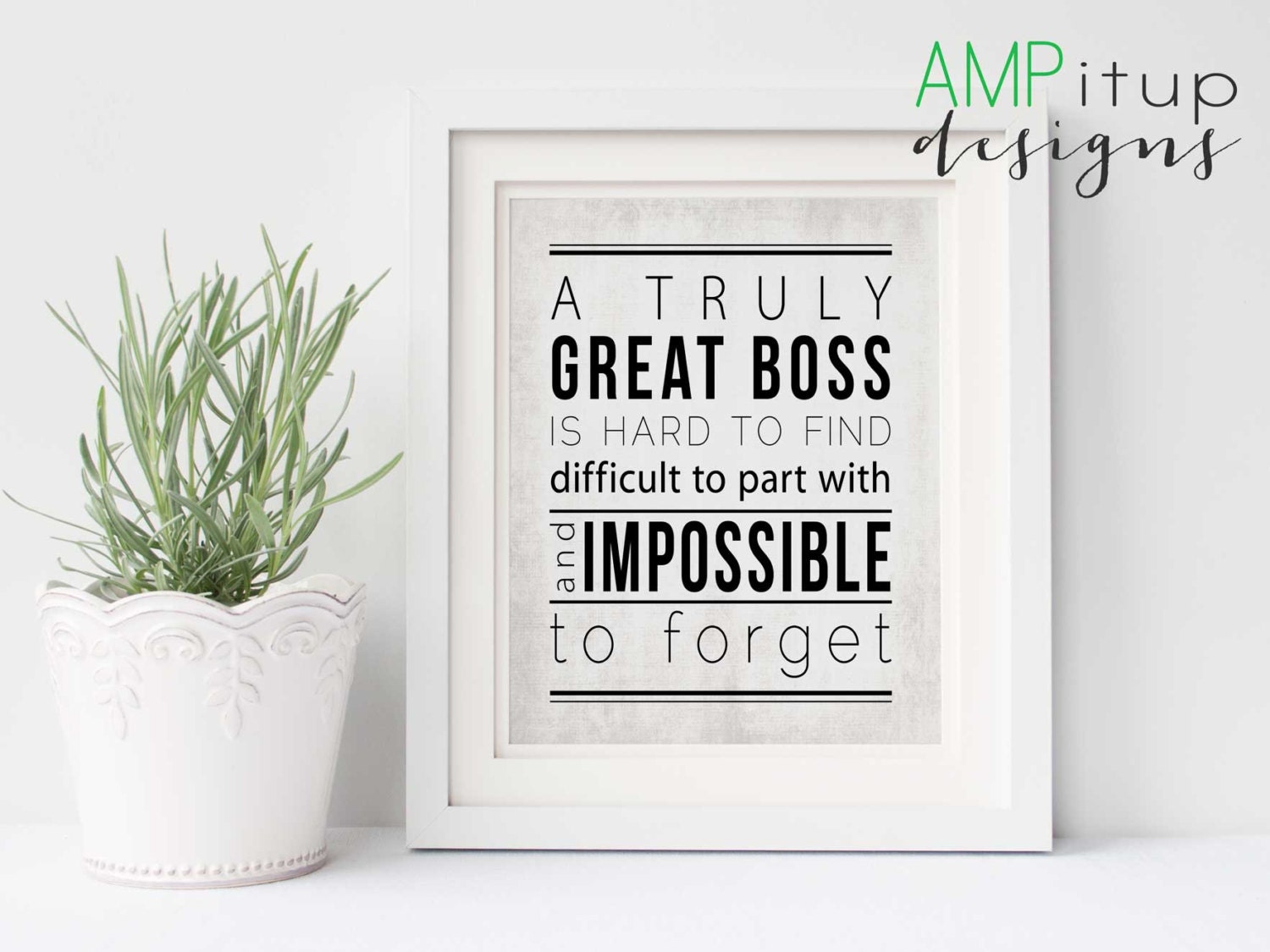 Printable Boss Gift A Great Boss is Hard to Find Boss Gift