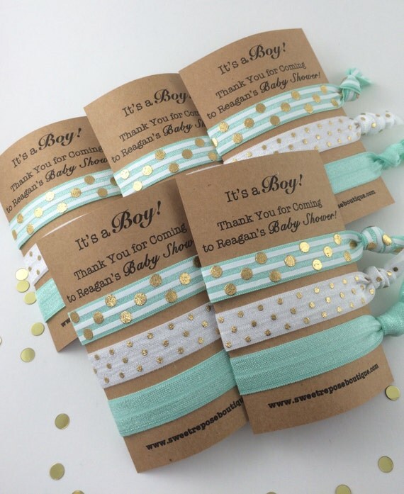 Baby boy shower favors, baby boy shower, hair tie favors, baby shower favors boy, its a boy, boy shower favors, baby shower hair ties, baby