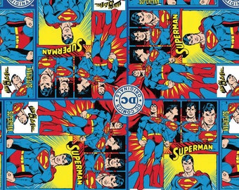 Superman Fabric DC Comics Fabric FLANNEL From Camelot