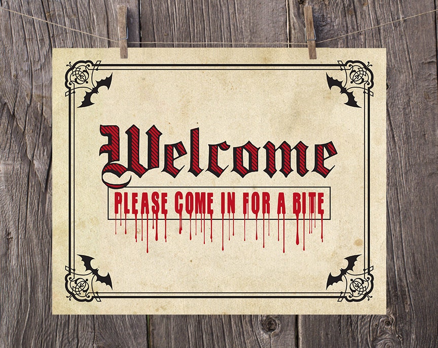 8x10 Halloween Printable Halloween Print Halloween Sign