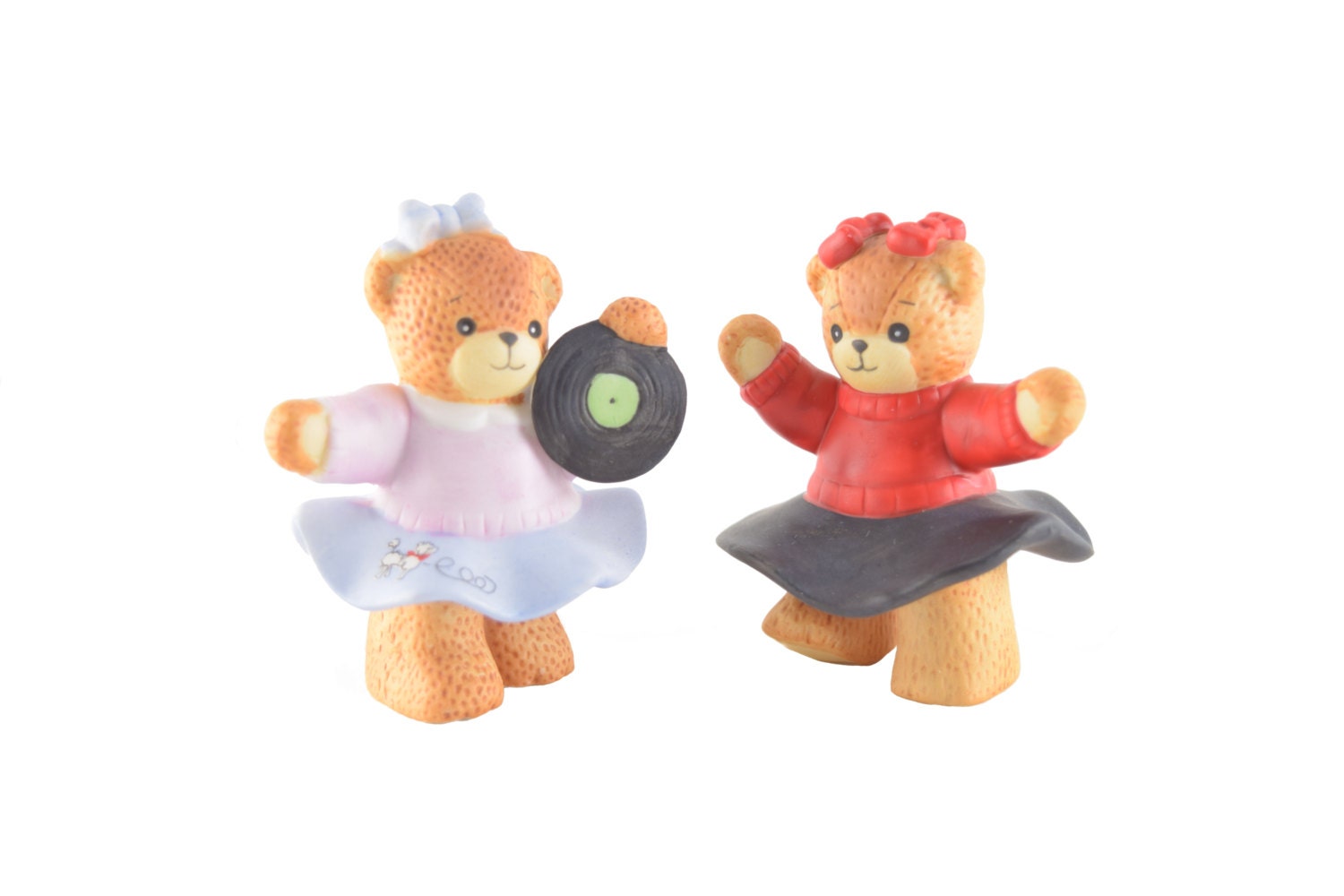 lucy and me bear figurines