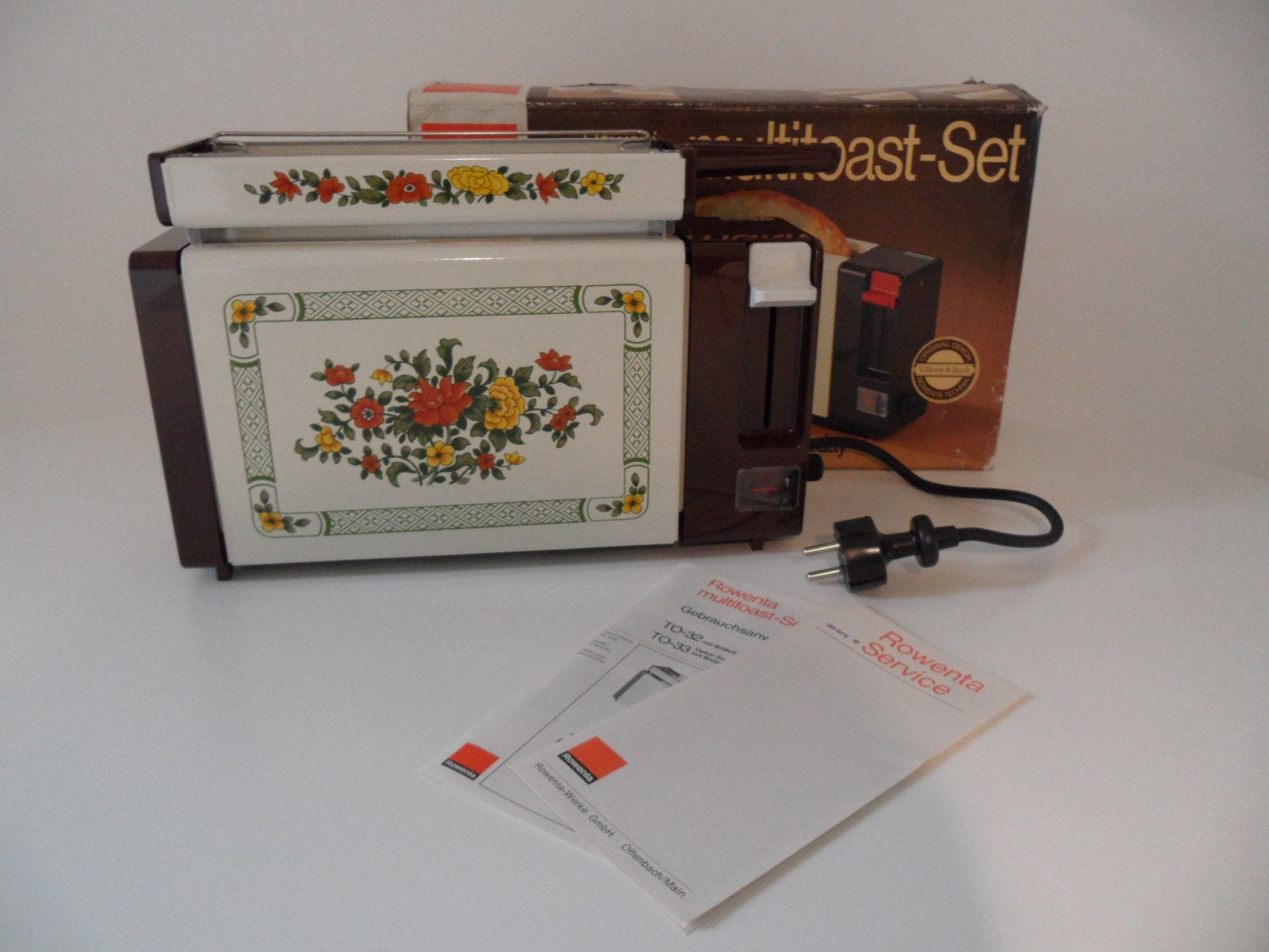 Rowenta toaster with Villeroy and Boch flower designnot used