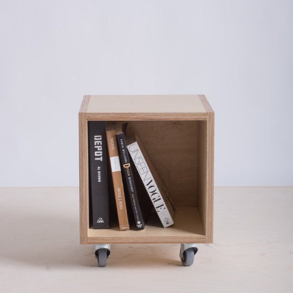 Storage Box / Bookshelf on Wheels Baltic Birch by