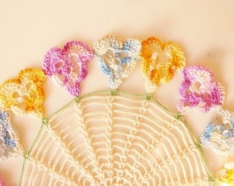 Vintage Doilie Vintage Linens Spiderweb Doilie