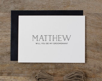 Personalised Best Man Card, Custom Best Man Card, Will You Be My Best Man Card, Best Man Card Groomsman Will You Wedding Card K5