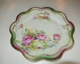 GERMANY B T Co Hand Painted Plate
