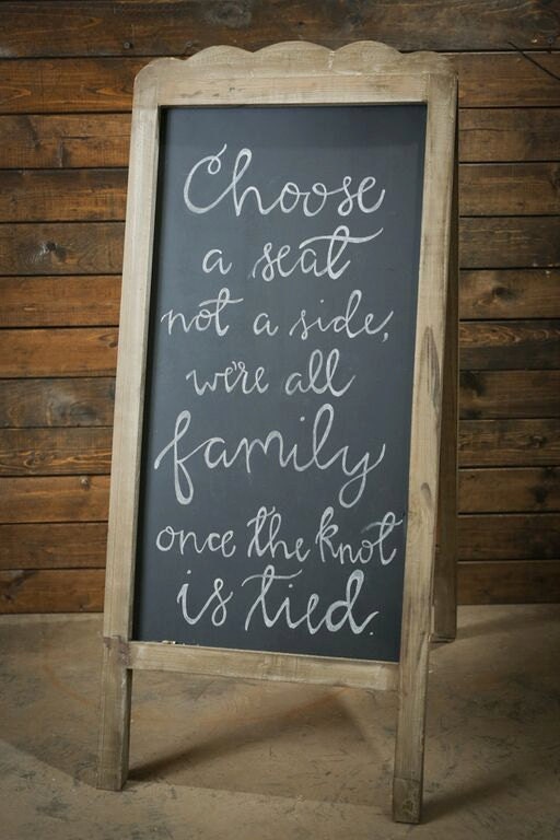 Chalkboard Sandwich Board Easel Double Sided A by RestorationCrown