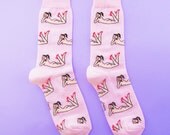 NAKED LADY SOCKS - Light Pink