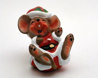 santa mouse stuffed animal