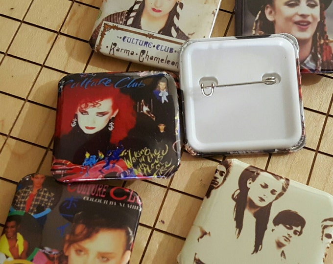 Button Pins, Backpack Pins, Culture Club, Boy George, Pins