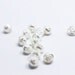 Pearl White Rose Shank Buttons Roses Shanks Flower-shape