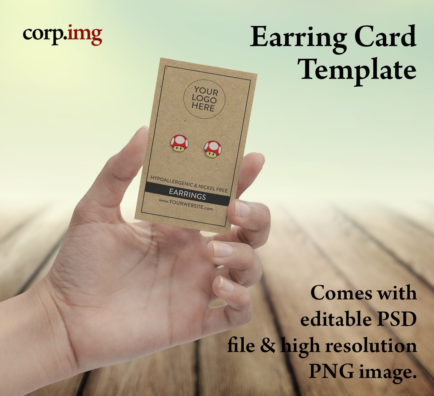 Printable Earring Card Template Free Download Printable Templates