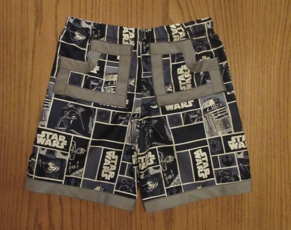 Star Wars cotton shorts / pockets / 1/2 T to boys 14