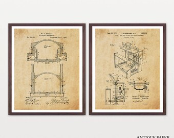 Pottery Patent Art - Pottery Wheel - Kiln - Pottery Art - Pottery Poster - Pottery Wall Art - Potter - Kiln Poster - Kiln Patent - Clay