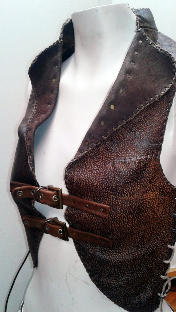 Mechanical Feathered Female Waistcoat by MysticTribeCreations steampunk buy now online