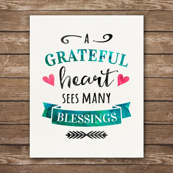 Instant Download Grateful Heart Sees Many Blessings 3059