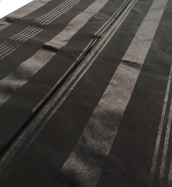 Black Silk Ralph Lauren Fabric Savoy Silk Stripe Tuxedo Balck
