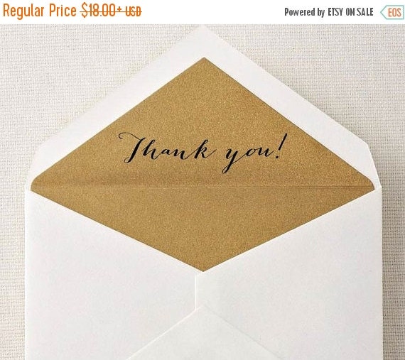 SUMMER SALE Thank You Stamp Card Making Stamp by TheStampCraft