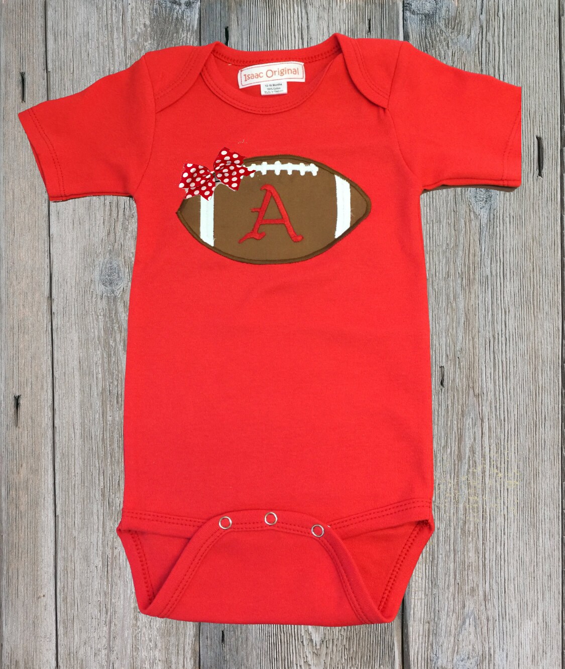 Razorback Football Bodysuit for Baby Girl by IsaacOriginalDesigns