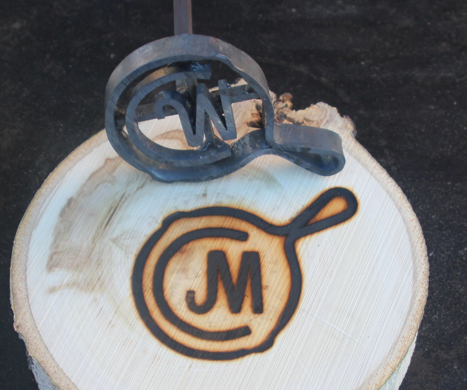 Custom Steak Branding Iron Hand Skillet Initials