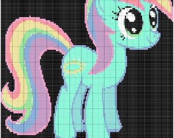 crochet how unicorn to blanket Pattern Colorwork Charizard Pokemon Crochet Chart Graph PDF