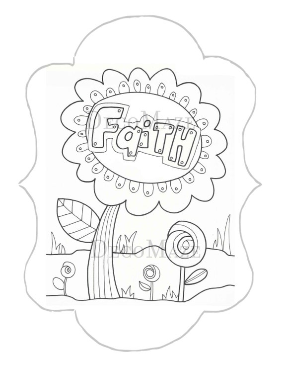 printable faith coloring pages - photo #29