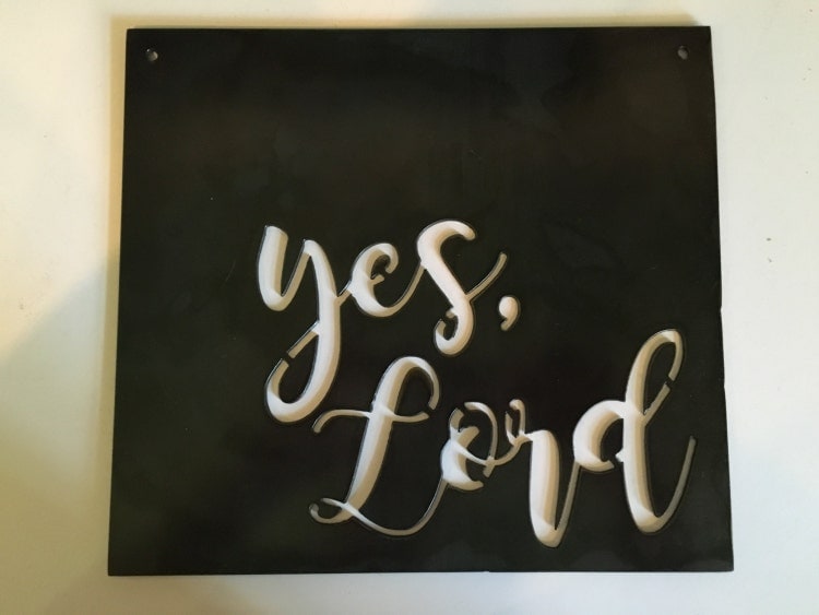 yes Lord sign 9 x 10 by AlexanderArtworks on Etsy