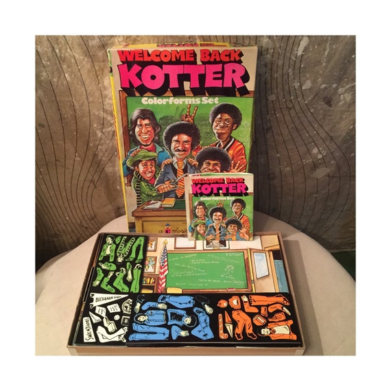 Vintage 70s Welcome Back Kotter John Travolta Colorforms Set