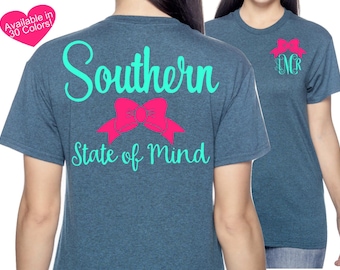 1 Adult Short Sleeve Tshirt Personalized Monogram Gift, Southern Style Collection,Christmas Gift, Custom Tshirt, Personalized Gift, Monogram