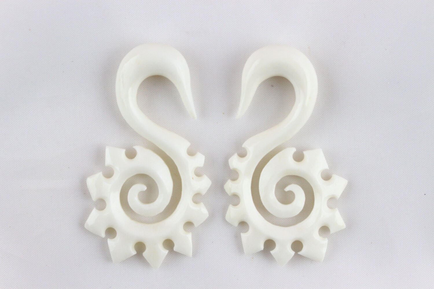 00g earrings bone gauge 10mm earrings 10 mm plug ear