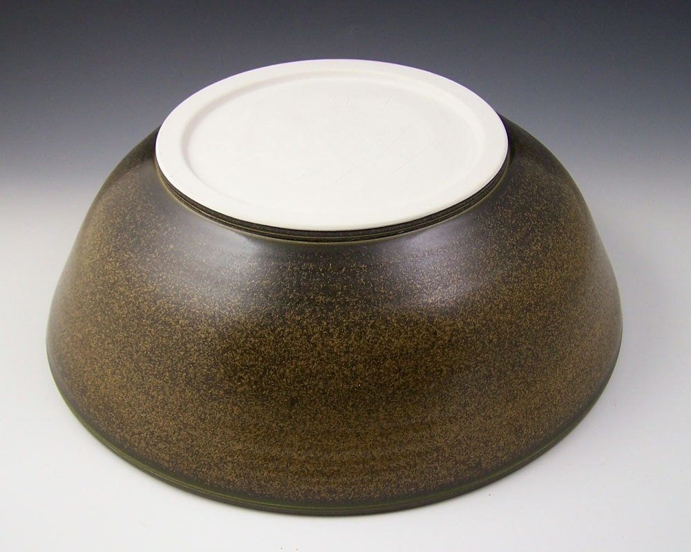 BOWL extra large crystalline glazed porcelain bowl by BRANDBUCK