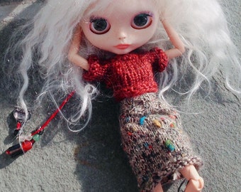 Custom Blythe "Nephelê" Ooak Art Doll