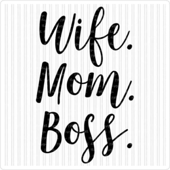 Download Items similar to Wife. Mom. Boss. Decal on Etsy