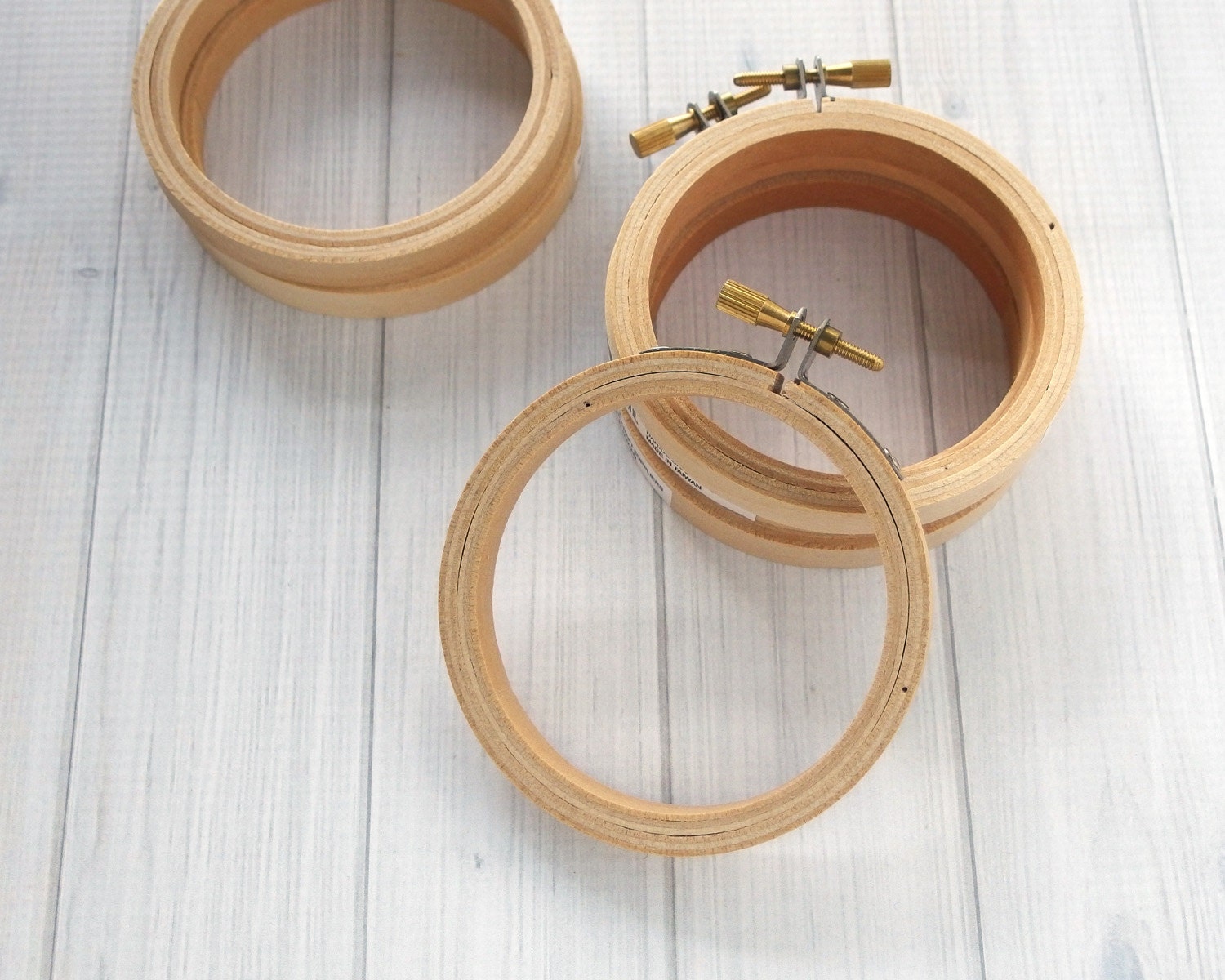 3-inch Embroidery Hoop 3 Pack Wooden Hoop Craft Supply