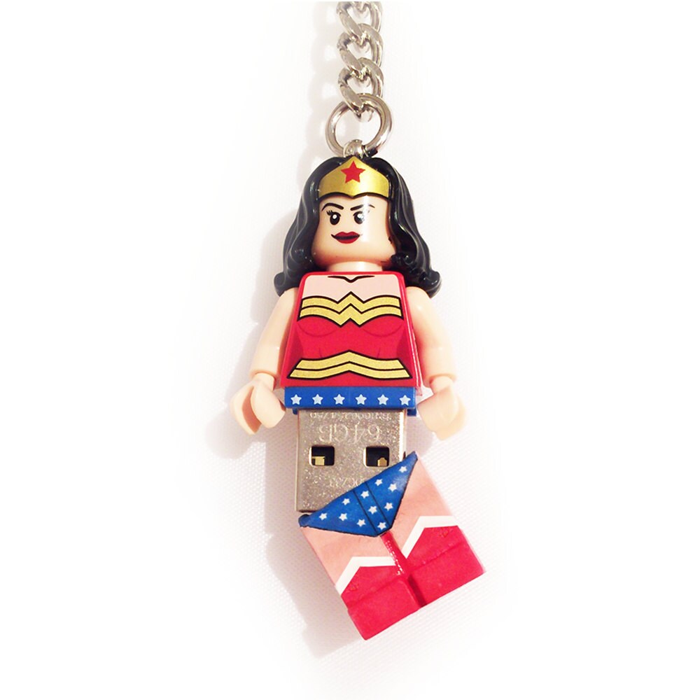 Lego Wonder Woman USB Minifig Keychain