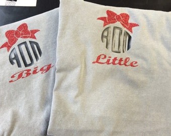 Custom Alpha Omicron Pi Sorority Big and Little Comfort Colors Tshirts