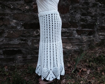 Unique long crochet skirt related items | Etsy