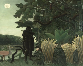 Henri Rousseau: The Snake Charmer. Fine Art Print/Poster (00558)