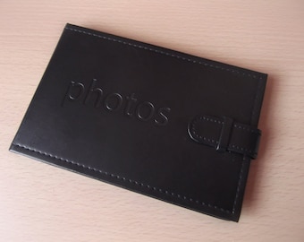 Black photo album, memory book, gift book, birthday gift.