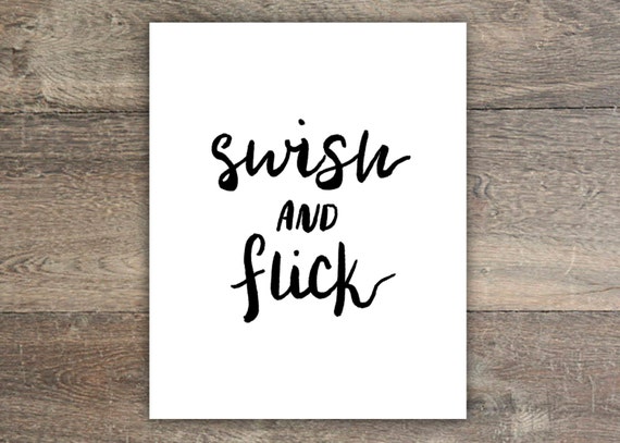 Swish and Flick 8x10 Baby Shower Gift by DCramerDesigns on ...