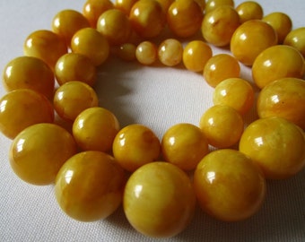 nice ca. 68 g Butterscotch Necklace Bernsteinkette baltic amber Bernstein 老琥珀 Collier