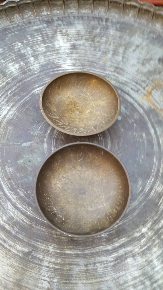 Engraved brass bowls made In India