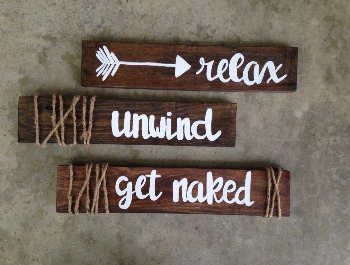 Bathroom Sign Texture bathroom decor wooden wall art get naked relax unwind Bathroom Sign Texture bathroom decor wooden wall art get naked relax unwind
