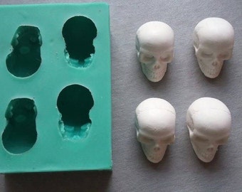 Silicone Mould SKULLS Sugarcraft Cake Decorating Fondant / fimo mold