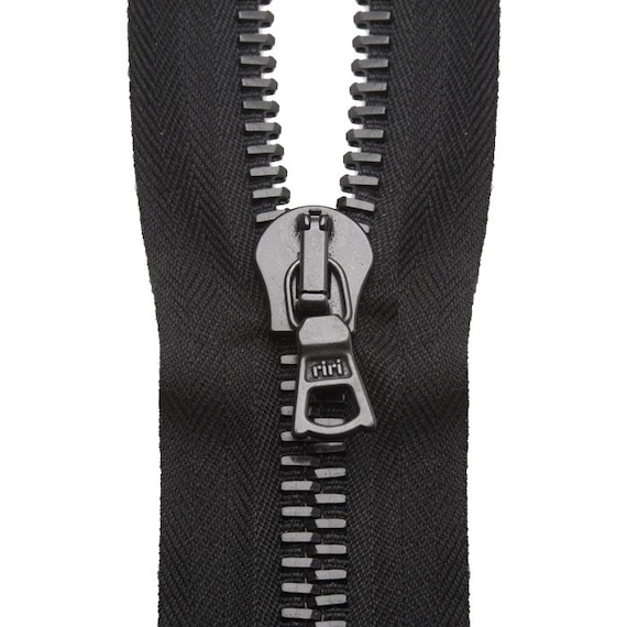 RIRI M10 One Way Zipper Antique Silver