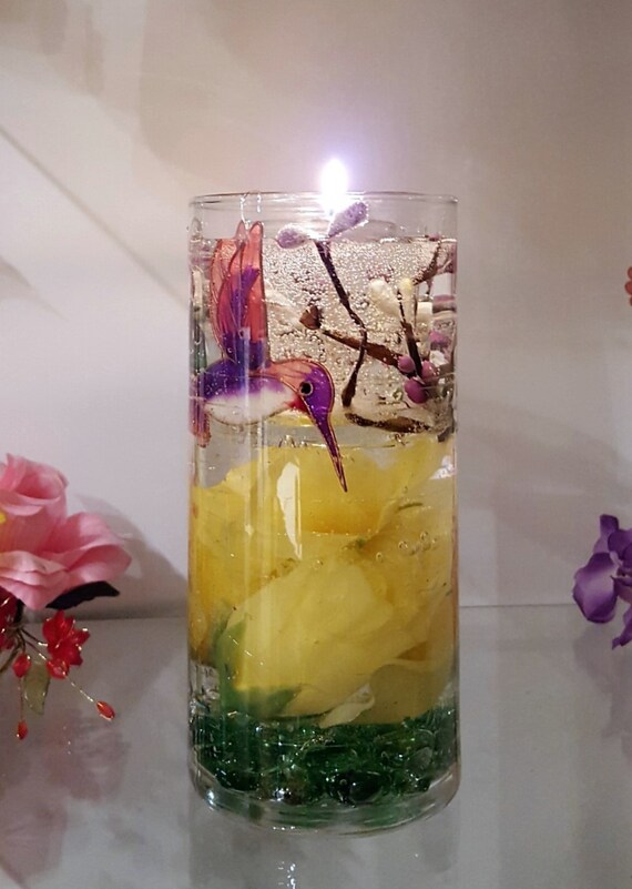 Reusable Gel Wax Candle in two Beautiful Colors by Elliesdesign69